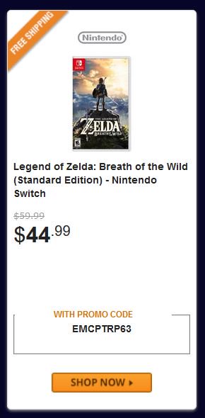 free zelda breath of the wild code