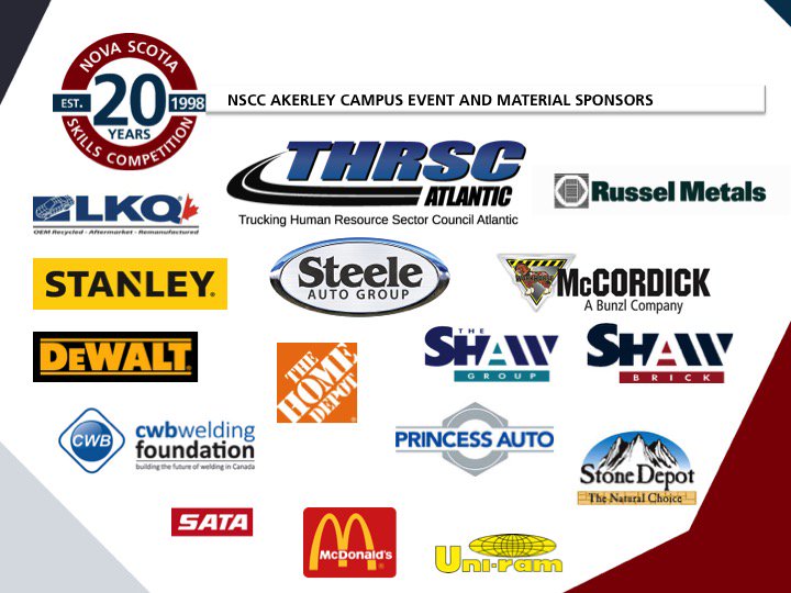 Skills_NS's tweet photo. Today we’re at @NSCCAkerley for the Nova Scotia Skills Competition! We have 6 competitions in action today, plus a variety of interactive areas for 500 students touring this event. Special thanks goes to todays sponsors! #SkillsComp2018 @steeleauto @ShawBrickStone @DEWALTtough https://t.co/HsH1Nj4M9K