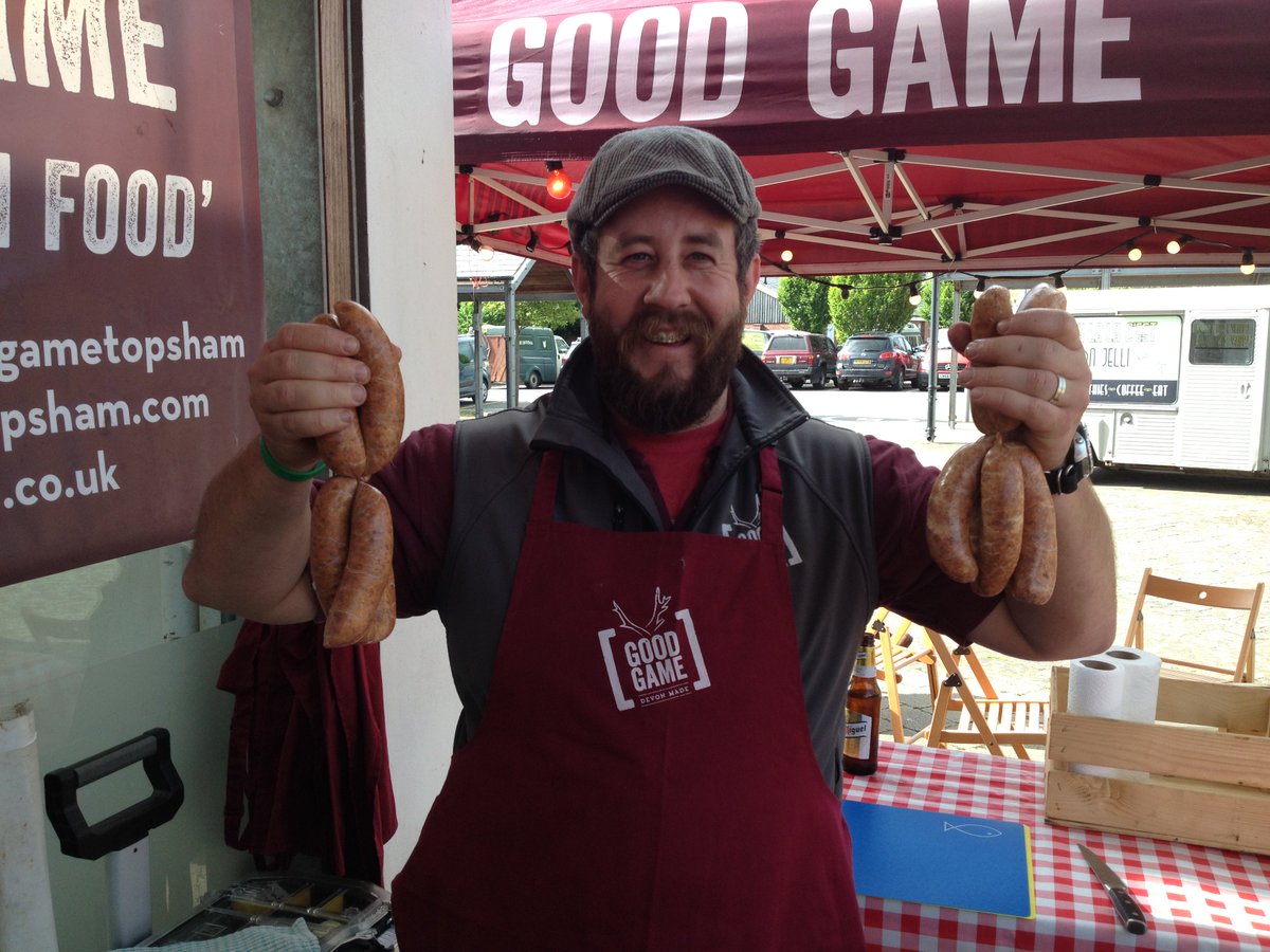 Get your BBQ out this weekend and cook some sausages. <a href="/RealFoodExeter/">Real Food Exeter</a> or at the pig and pallet. Chorizo, House, Black Pudding, Venison and Spicy Italian. <a href="/LoveTopsham/">Love Topsham</a> <a href="/DevonFoodLovers/">Devon Food Lovers</a> <a href="/harrycornwall/">Harry Hook</a> <a href="/Devon_Hour/">#DevonHour</a>