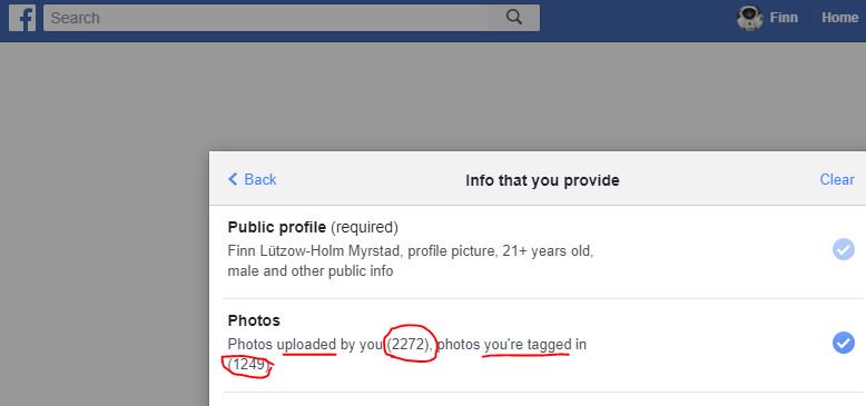 finnmyrstad's tweet photo. What did @Facebook learn from @CamAnalytica scandal? Look at these default settings when testing FB-login for "quiz" service https://t.co/7t8mxUiKMh today. #failbydefault #privacy https://t.co/38YgAhbHdY