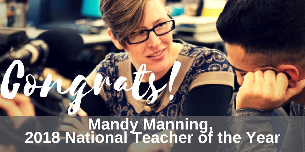 Mandy Manning is the National Teacher of the Year (2018)