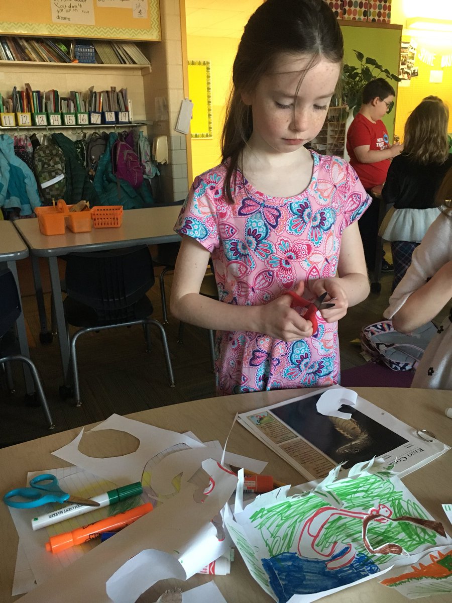 LindseyDanhoff's tweet image. Very interesting— after choosing to read a short read on King Cobras, on her own &amp;amp; without permission, she started “making” her interpretation of the information. Fascinating. She’s on to something... #makercenteredlearning #itsworthit #tlap #imooc