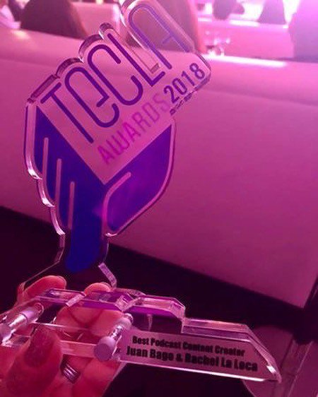 corrientelatina's tweet photo. Shout out to @wearelatinosoutloud podcast for their win! 2018 Tecla Award for best podcast #hispanicize2018 https://t.co/vD3kcMtuYy https://t.co/l9TxAObXOm