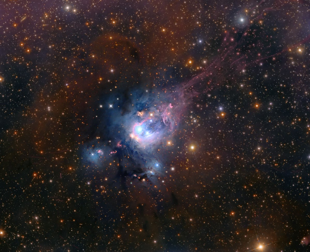 Resultado de imagen de Esta bonita imagen es de NGC 7129.