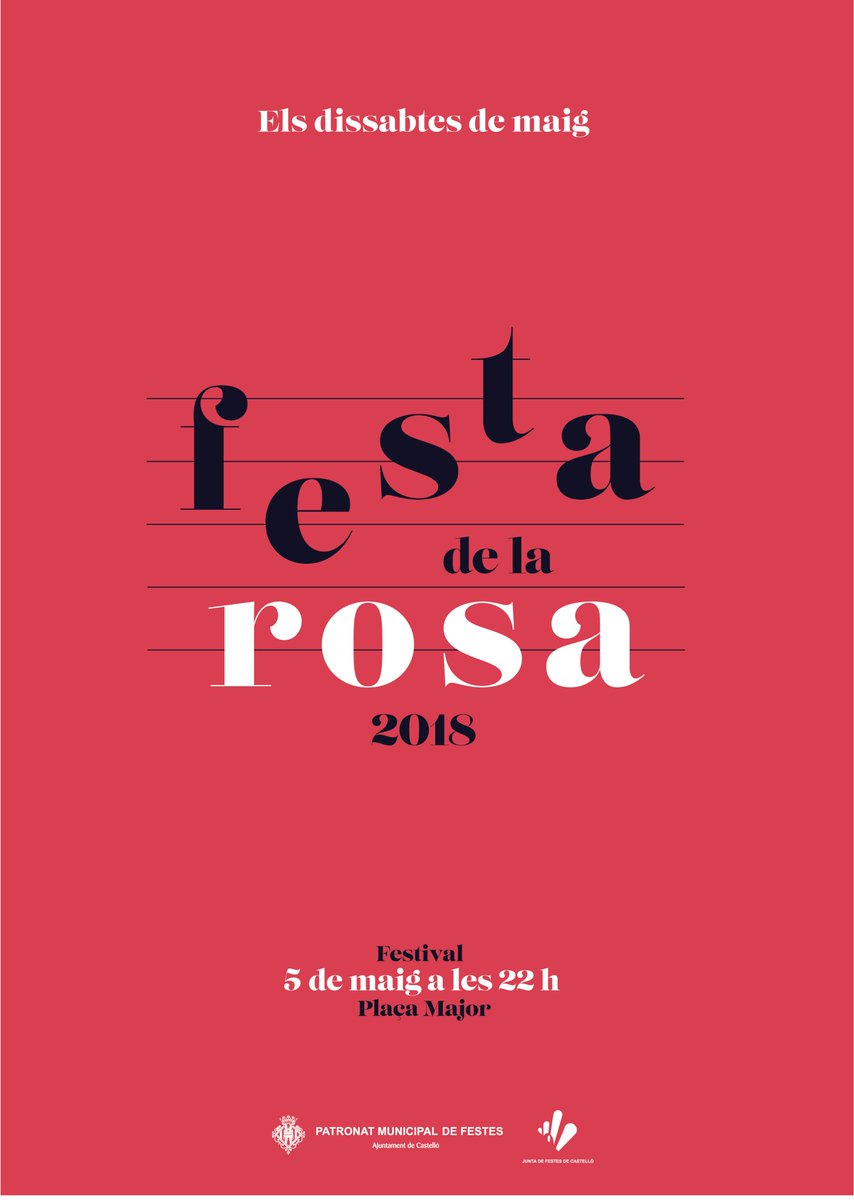 Hui ha tingut lloc a l'Ajuntament la presentació del cartell de la Festa  de la Rosa 2018. La setmana que ve donarem a conèixer la programació.
