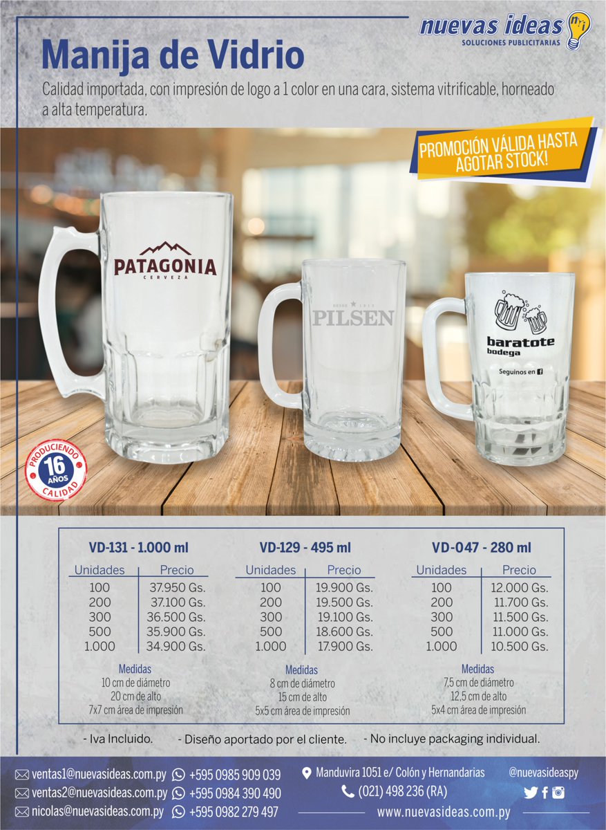 NuevasIdeasPy's tweet photo. Tenemos nuevas ofertas para vos!!!
Manijas personalizadas para todo tipo de evento!!
Hace tus pedidos al 📞 (0984) 390 490 - (021) 498236 (RA)!
#manijas #nuevasideas #eventos https://t.co/4SoQOy6PHD