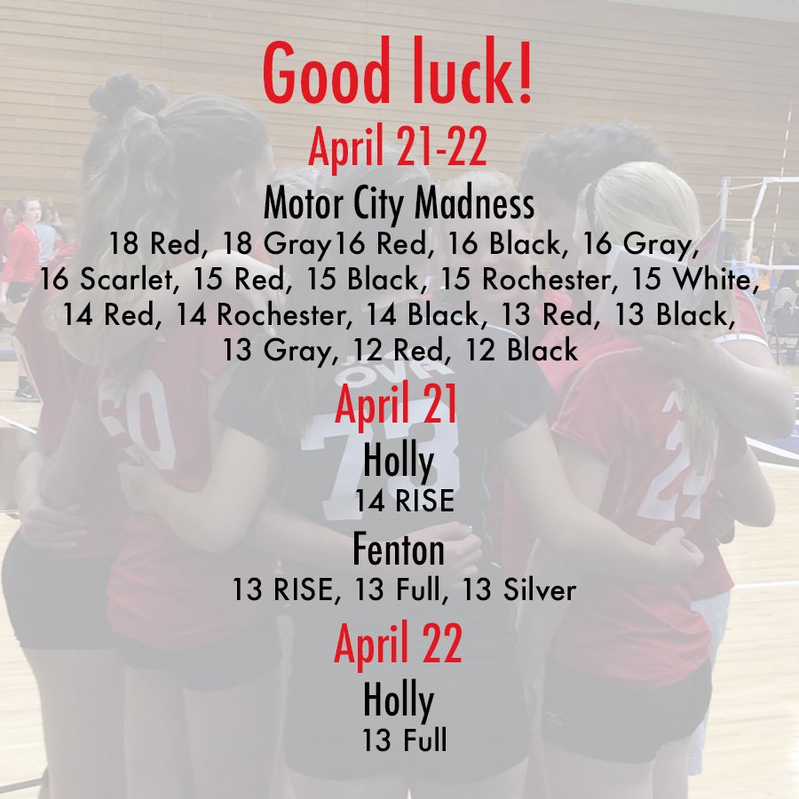 NOVA_vball's tweet photo. It's another busy weekend! Good luck everyone! https://t.co/uxsS2jXh5l