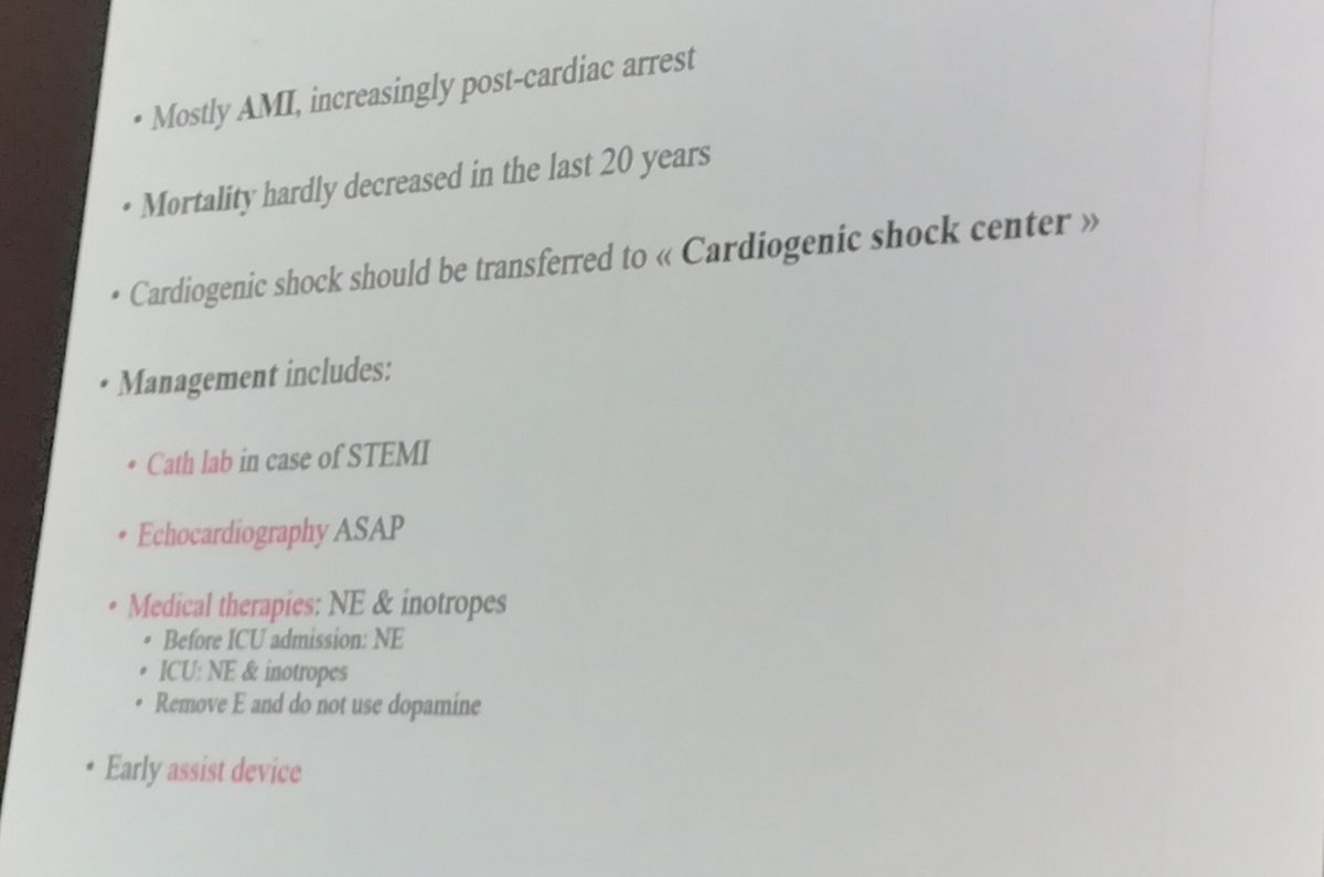 Alex Mebazaa gives the main messages on cardiogenic shock #Isquémica18