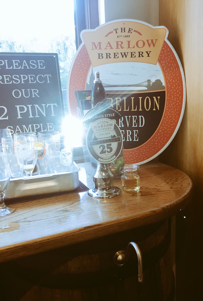 craftbeermarlow's tweet image. Ok, wow! We were a little sceptical about a Belgian pale ale on cask, to be honest... but @RebellionBeer have nailed it! 

The 25th anniversary beer is available at the brewery (which will probably be rammed from about 4.30pm). 

Grab a free sample in the sun and take some home!