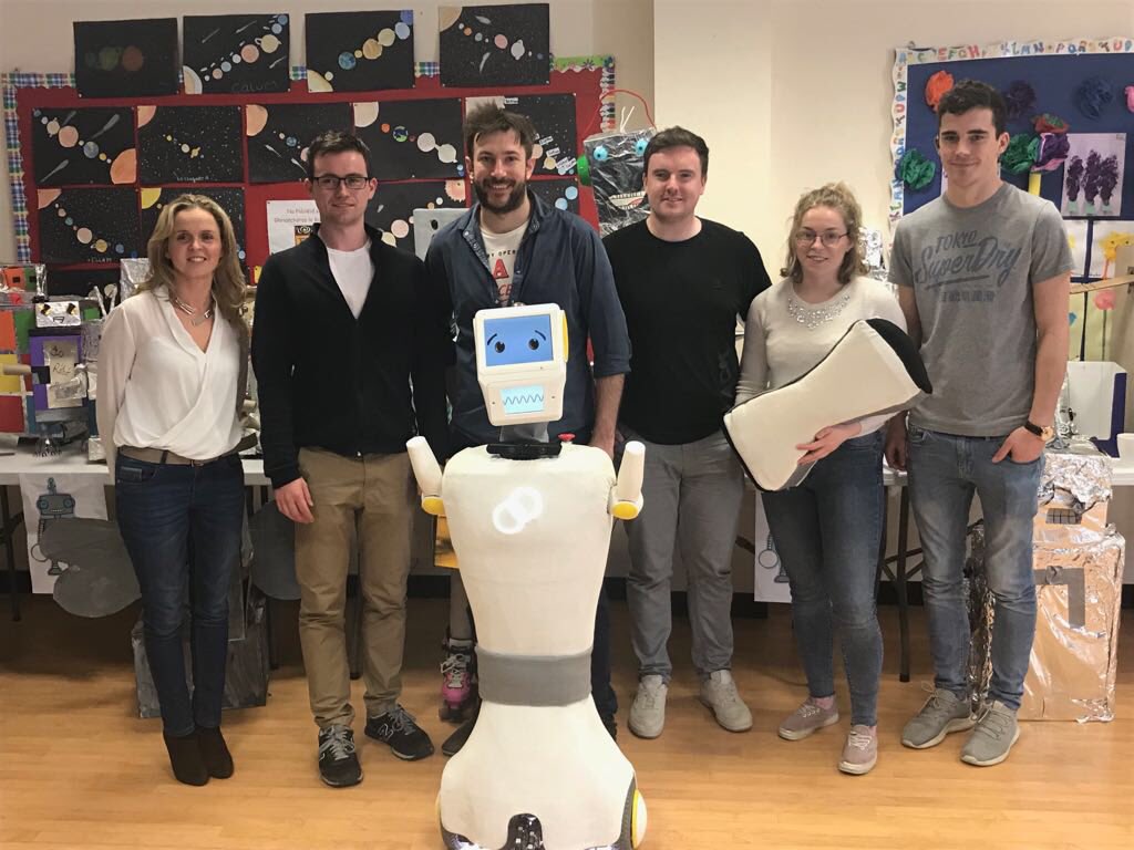 thebotmechanic's tweet photo. Should also say the team were extremely impressed by all the students and the very cool robots they made over the last few weeks. Hopefully we’ll see some of them in @tcdengineering soon! @EngineerIreland #engweek18 https://t.co/sTVX9DID8w
