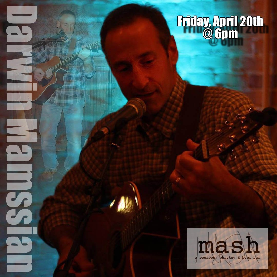 MashAnnArbor's tweet photo. Come down and grab a drink while listening to the sounds of Folk singer Darwin Mamassian.  April 20th, 6pm –9pm. https://t.co/lqYpO4bPVB