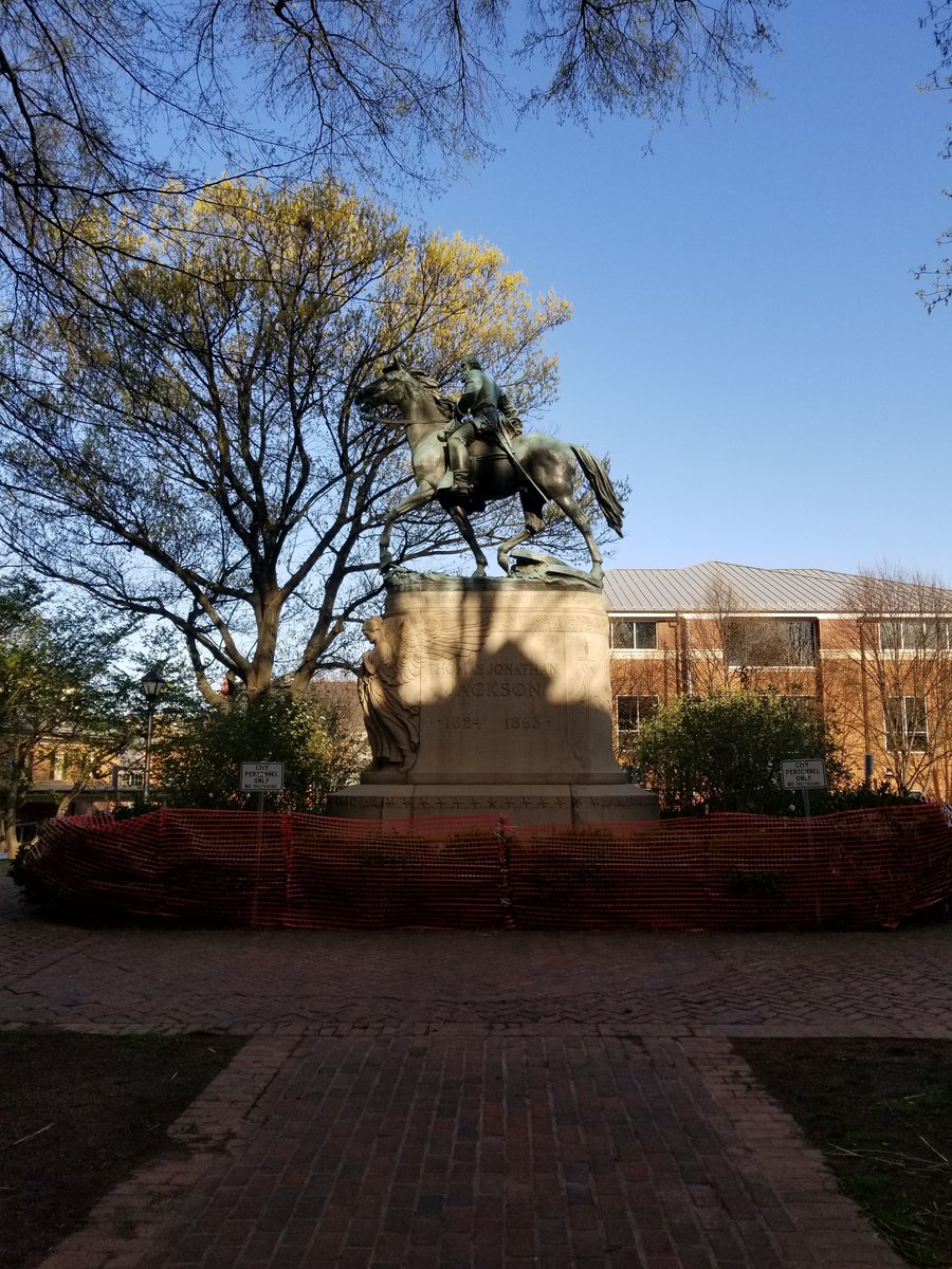 SarahBeetham's tweet photo. Took some photographs around #Charlottesville before my talk this morning thinking about the events of last summer. Thank you @Jalane_Schmidt for your enlightening tour last night! #ConfederateMonuments #TeachableMonuments #TakeThemDown https://t.co/FLusM4HwrF