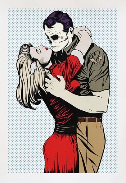 New <a href="/DFaceOfficial/">D*Face</a> ‘Love Won’t Tear Us Apart’ 17 colour screenprint goes on sale today via <a href="/StolenSpaceLDN/">StolenSpace Gallery</a> >>Edition of 150 / Signed, numbered, blind stamped / £350 >> stolenspace.com
