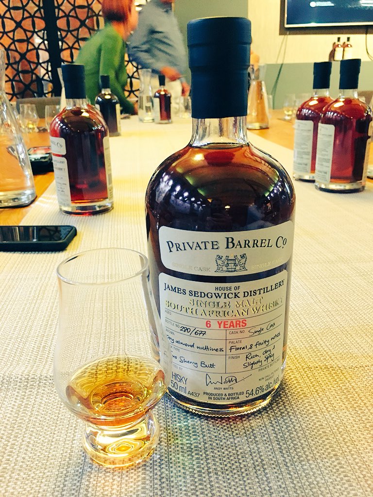 Maltdoc's tweet photo. And it’s out! All 677 bottles! #PrivateBarrelCo #jamessedwickdistillery #fino #6yr #whisky #proudlySA #limited #exclusive https://t.co/ZEJBqmXTOI