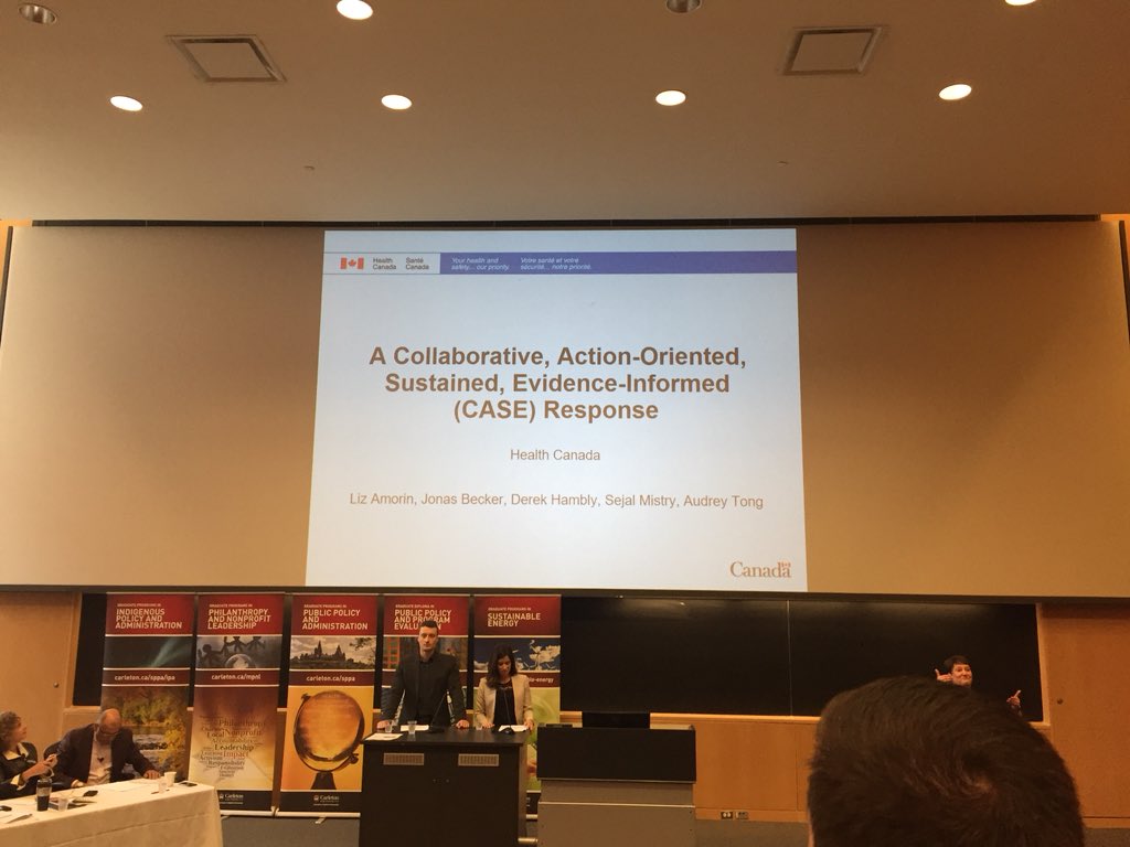 SPPASociety's tweet photo. First up, students representing @GovCanHealth #MPPACapstone https://t.co/4Jsm4N1wtV