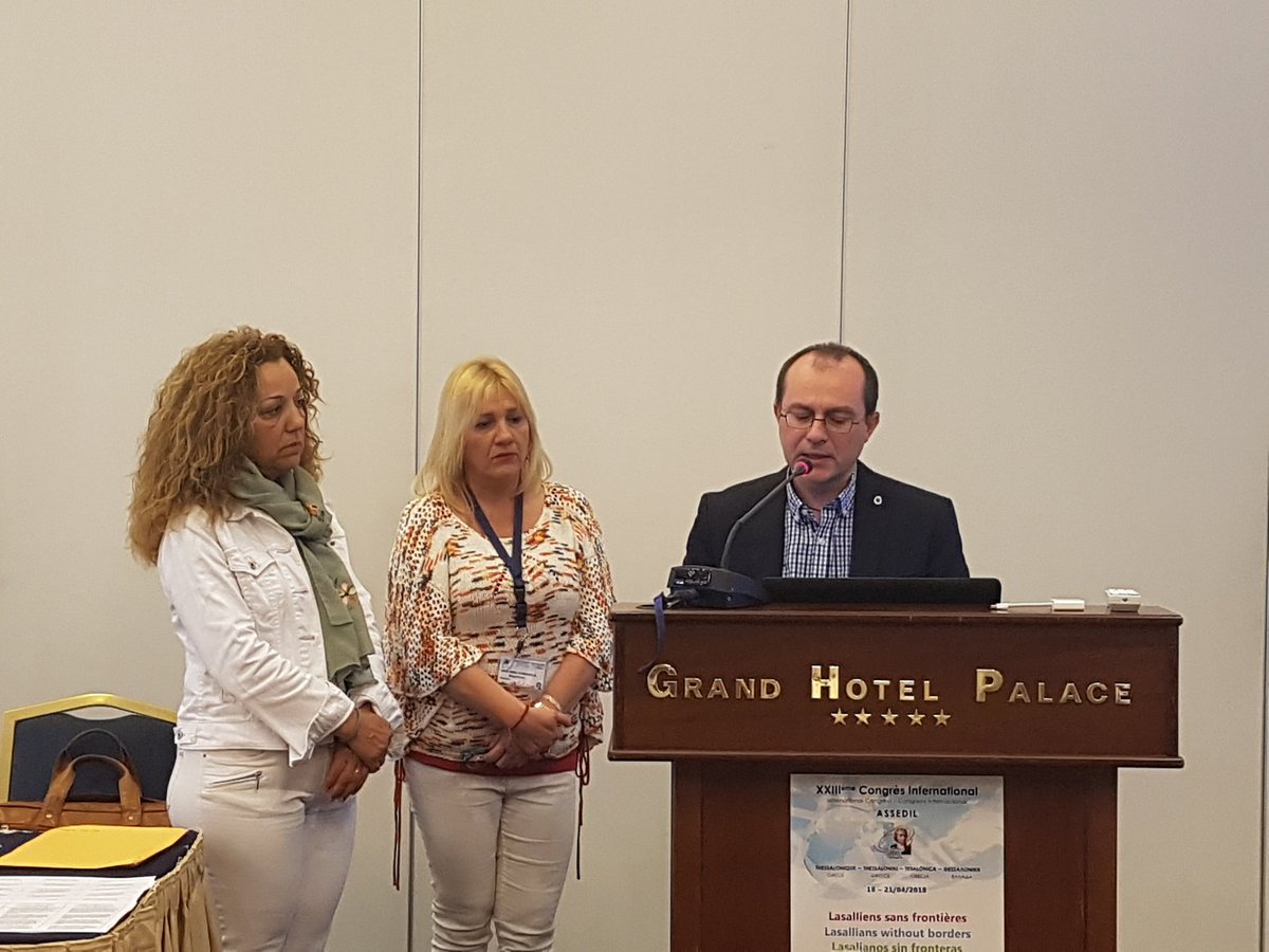 jmamerino's tweet photo. Oración organizada por @lasallearlep en XXIII Congreso #assedil2018 en #Tesalonica #SomosLaSalle #lasalianossinfronteras #MiraMásAllá @assedil @LaSalleSectorVa https://t.co/SQHnTGSC8J