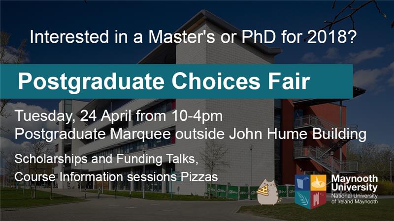 MU_Intl's tweet photo. Why not continue your Maynooth adventure as an international student by pursuing a #postgraduate or #PhD degree? Come along to the
Postgrad Choices Fair, John Hume Marquée, Tuesday 24 April 11-4pm to meet with coordinators about courses &amp; scholarships https://t.co/QMDhTPKl1D https://t.co/fPiXaLVguT