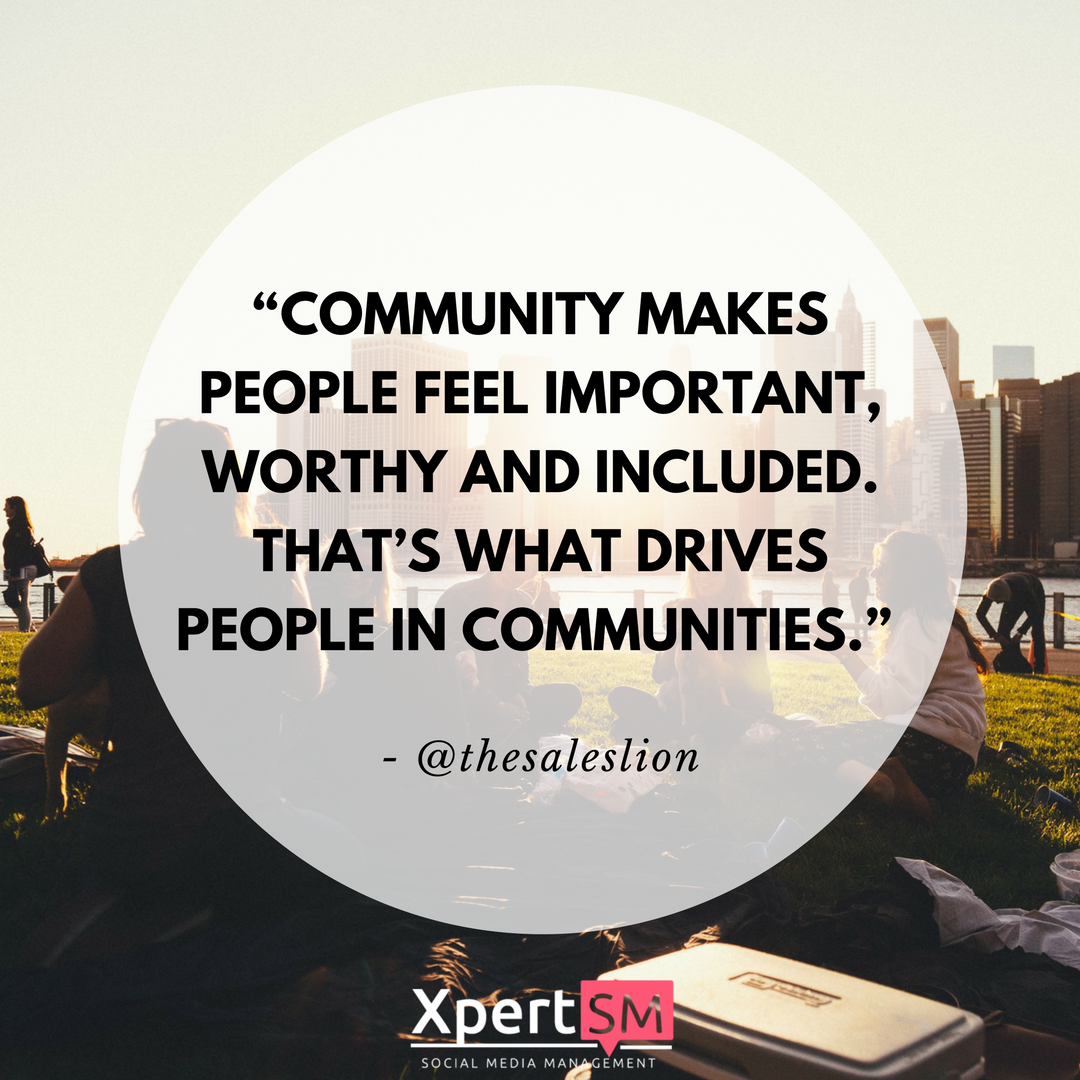 BBiscottiCJ's tweet photo. “Community makes people feel important, worthy and included. That’s what drives people in communities.” – @thesaleslion

#motivation #smallbusiness https://t.co/4SnCX6AiOW