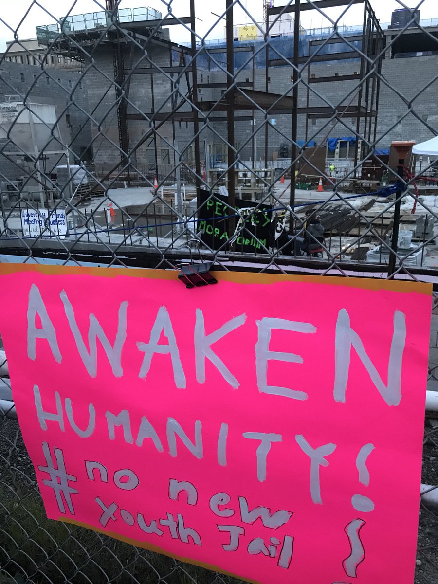 nnyjcoalition's tweet photo. Awaken Humanity #NoNewYouthJail #PeoplesMoratorium https://t.co/iuwdXl8sKJ