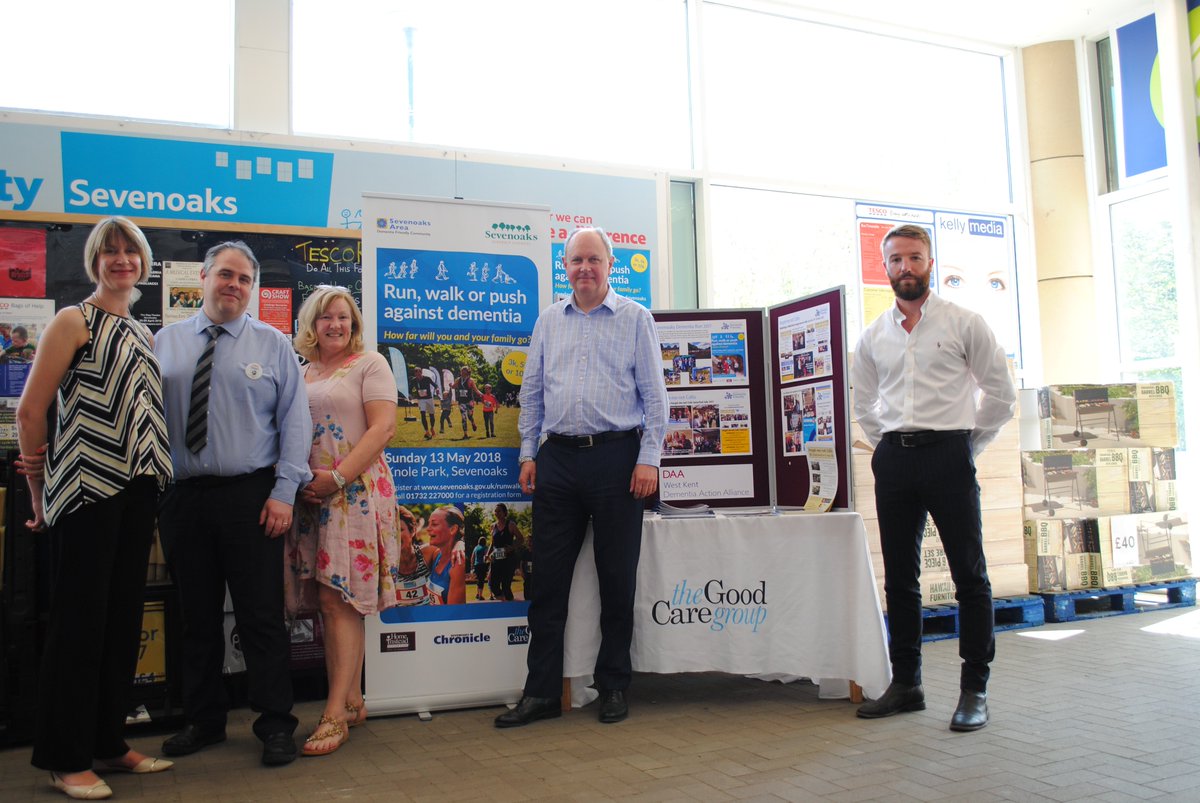 CP_Sevenoaks's tweet photo. Very proud to have been involved today at @Tesco3159 helping @ElaineFerris2 , @RixandKayLaw &amp; 'All About Home Care' spread the word about this years 'Run, Walk, Push' event in @KnoleNT - hope the flyers and poster were well received! #runwalkpush https://t.co/n8pY7dUSiZ