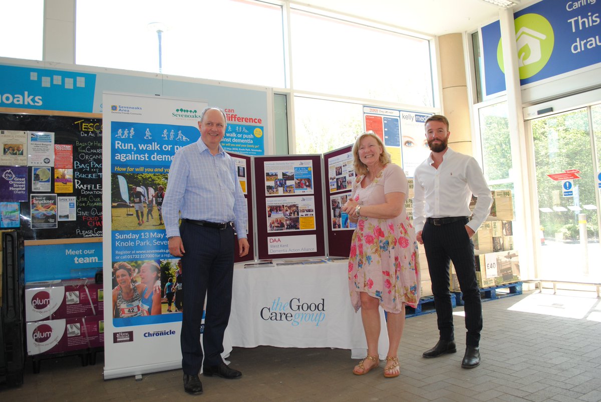 CP_Sevenoaks's tweet photo. Very proud to have been involved today at @Tesco3159 helping @ElaineFerris2 , @RixandKayLaw &amp; 'All About Home Care' spread the word about this years 'Run, Walk, Push' event in @KnoleNT - hope the flyers and poster were well received! #runwalkpush https://t.co/n8pY7dUSiZ