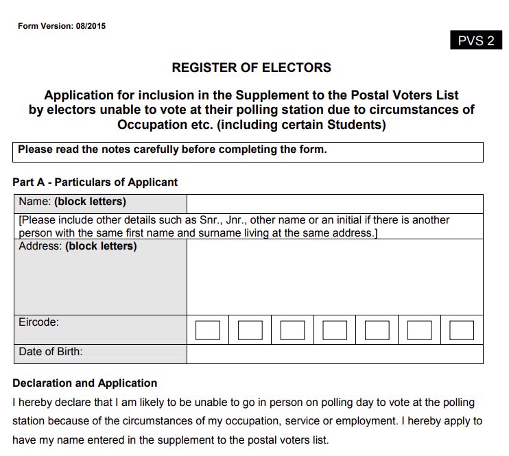 Important announcement for architects and other Irish citizens planning to head to Venice for the opening week of La Biennale. You can register for a postal vote if you fill out and have your employer sign form PVS2. Deadline 28 April: checktheregister.ie/PublicPages/De…