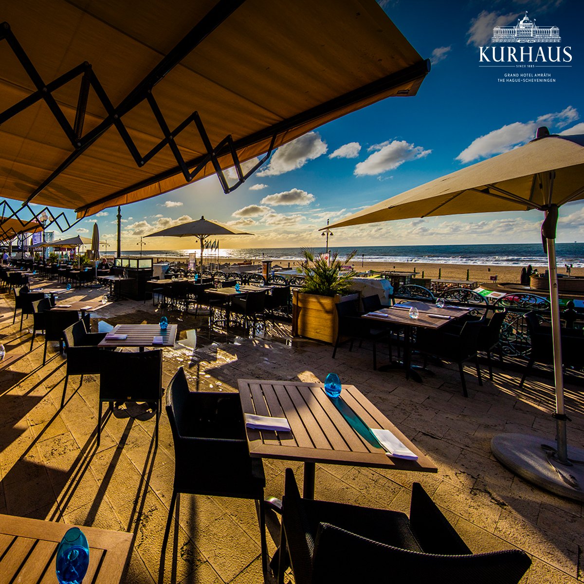 ☀️ Prachtige lentedagen in Scheveningen! Kom ultiem genieten van het terrasweer en ons eindeloze uitzicht op de Noordzee!