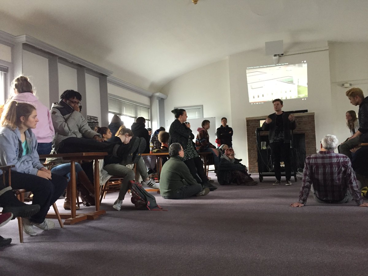 DarrowSchool's tweet photo. On the anniversary of the Columbine shooting, Darrow's Gun Violence Symposium is under way. https://t.co/y01oLy14Ou #darrowschool #darrowmade #gunsense #gunviolence #ColumbineHighSchool https://t.co/GyvNUWNPnz