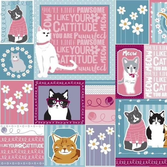 howarths63's tweet image. NEW #QuiltingFabric!  Do you #Love #Cats? Then you should check out this #Quiltingcotton from StudioE.  #Quilting, #sewing, #Fabric #kittycat #cats buff.ly/2G3rUVH