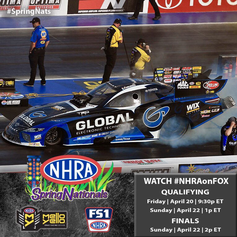 GETTRX's tweet photo. Qualifying at @Race_RPR starts today! 

Don’t miss @ShawnLangdon333 in his Global Electronic Technology Machine at the #SpringNats! 

📺 - @FS1 
🕰 - 9:30 ET 

#GETTRX #FastestNameInCreditCardProcessing 
#TeamKalitta https://t.co/yTr3MWCnbp