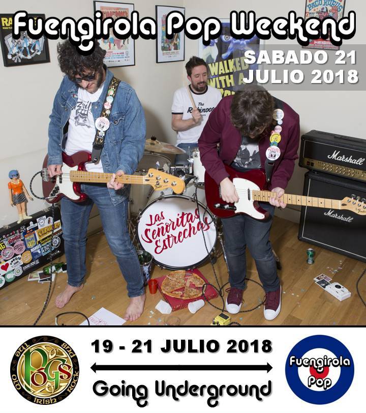 FuengirolaPop's tweet photo. @srtasestrechas @ #FuengirolaPopWeekend
Este fantástico trío madrileño de #PunkPop también se apunta al #FPW_2018! Divertidos a rabiar, convertirán el #POGs en una #FIESTA que no debes perderte!! #OneTwoThreeFour!!! 😎 https://t.co/Rjq8O744ka https://t.co/gMIB5YYXjU