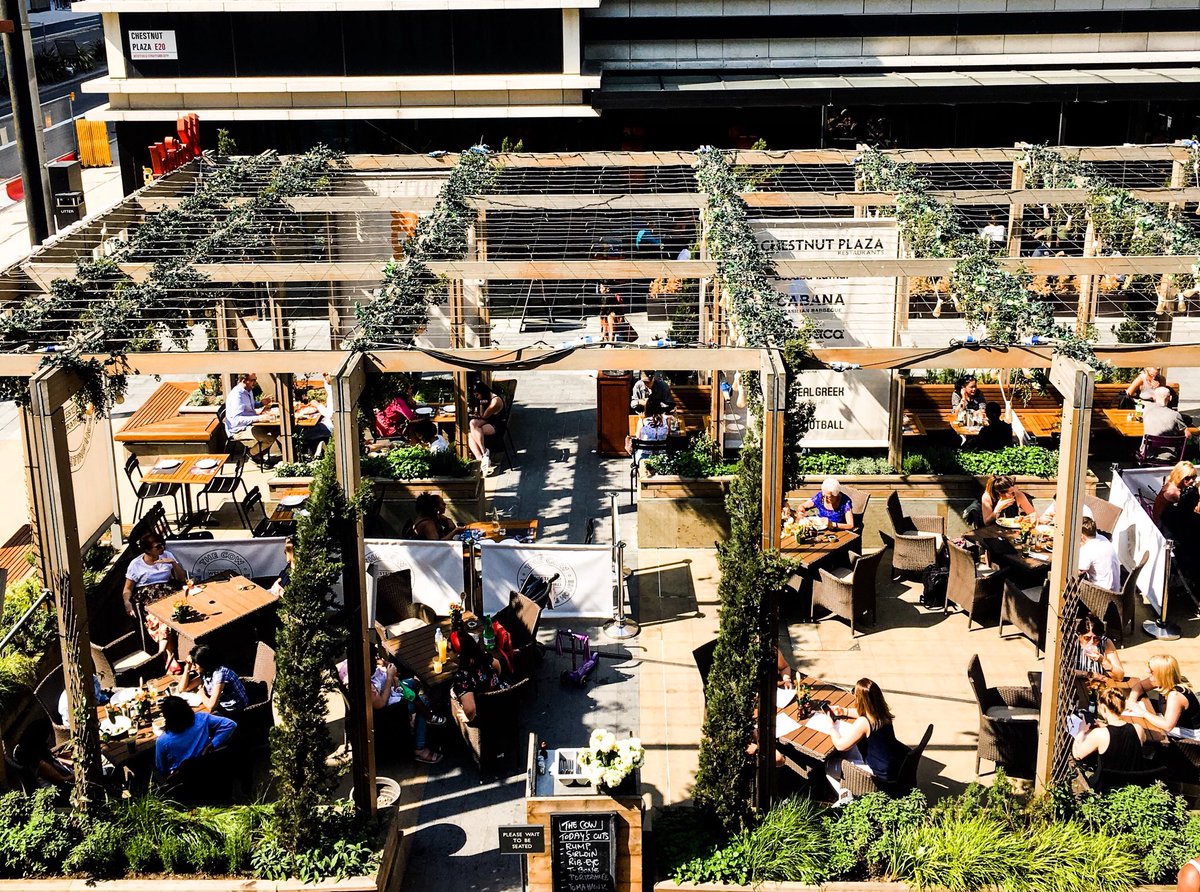 TheCowWestfield's tweet image. Late lunch on the terrace? 🍴☀️