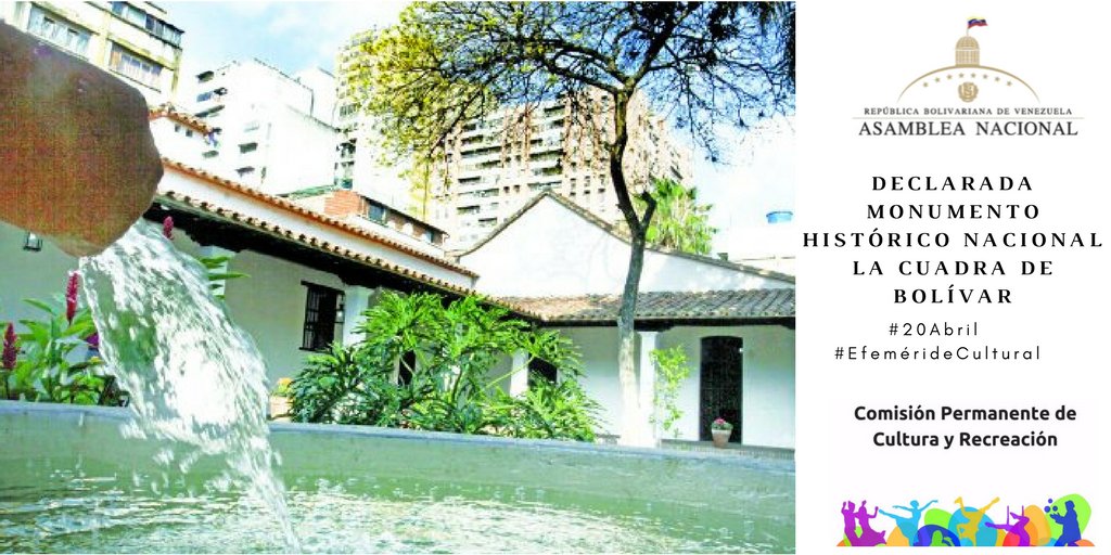 AN_cultura's tweet image. #20Abril1959  Declarada Monumento Histórico Nacional La Cuadra de Bolívar. Cuentan que allí, a la sombra de los árboles, el Bolívar niño recibió sus primeras  Está ubicada cerca del río Guaire, en las esquinas de Piedras a Bárcenas en la capitalina parroquia Santa Teresa #CPCR