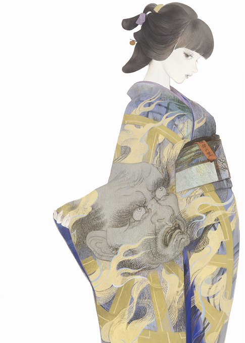 「japanese clothes profile」 illustration images(Oldest)