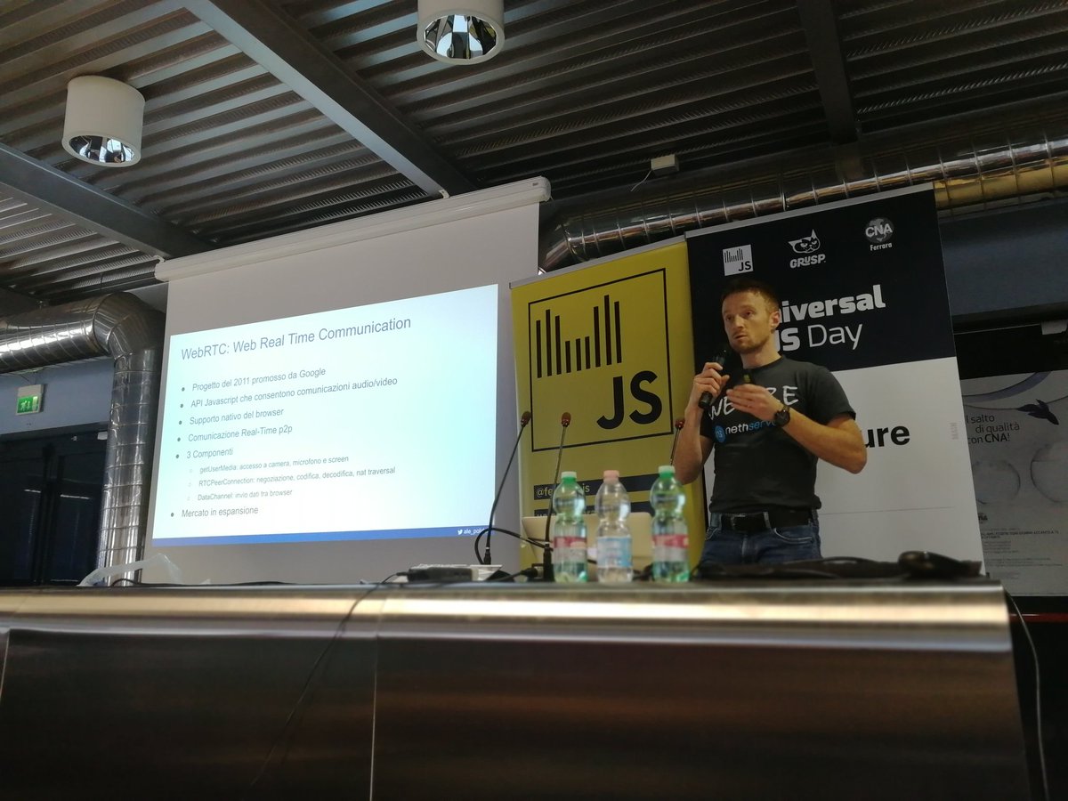 ale_polidori's tweet image. Finito il mio talk &quot;Telefono #SIP #WebRTC nel tuo browser: da #sipML5 a #Janus&quot;. Grazie @universaljsday