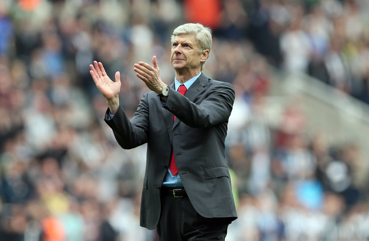 GunnersLA's tweet photo. Merci de nous montrer du bon football, à bientôt Arsène. https://t.co/e5Gbb2GZIt