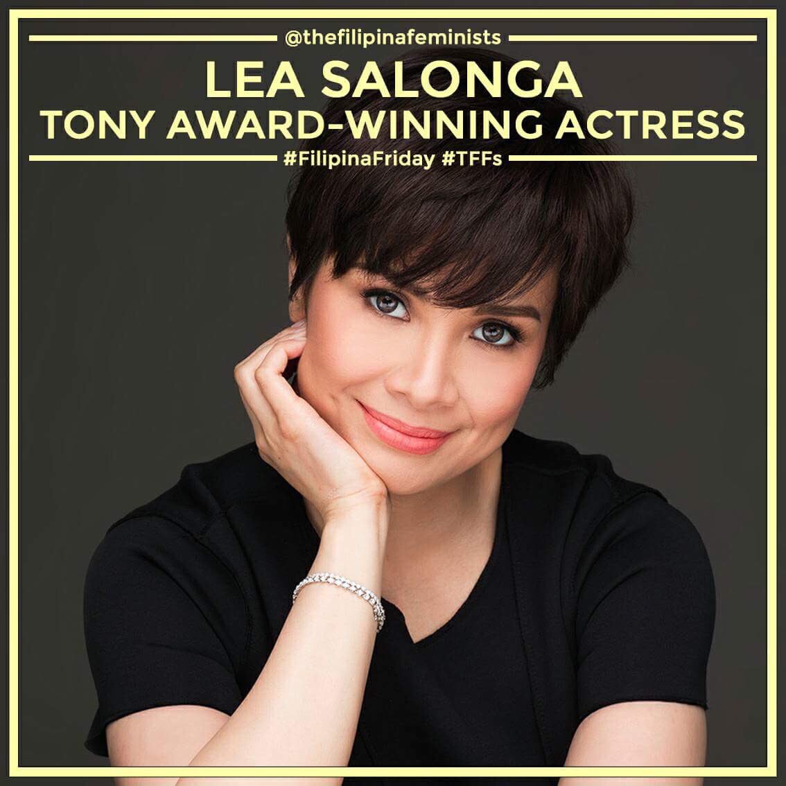 PinayFeminists's tweet photo. Kim. Eponine. Fantine. Jasmine. Who cannot recognize the amazing voice behind these amazing characters?

@MsLeaSalonga is our #FilipinaFriday! 

Her world-class voice and support for fellow Filipino talents never cease to amaze us.

#TFFs #leasalonga #greatwomen #pinaypride https://t.co/9OFFF6Os9L