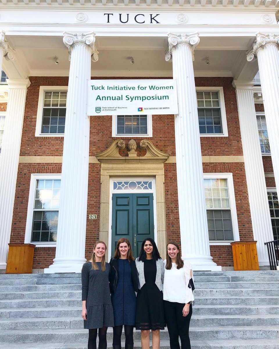 TuckSchool's tweet photo. The Initiative for Women Symposium started strong last night with a great conversation about gender dynamics in the workplace featuring @joannelipman! Follow along on the Tuck Instagram today as the #I4W2018 co-chairs share more highlights! https://t.co/TOrLjPBbas #TuckForWIB https://t.co/Nt7UDqhlMJ