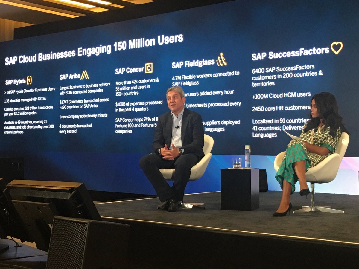 RobertEnslin's tweet image. @RobertEnslin talking the power of #SAP in the cloud for the lines of business #SAPMaxAttention