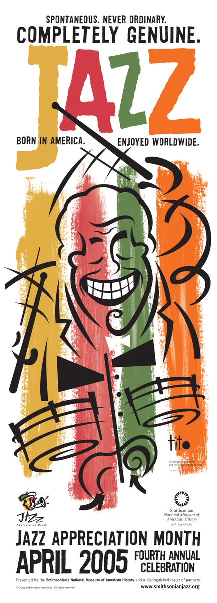 Today in 1923:  Percussionist and bandleader Tito Puente is born in New York, NY. Tito was featured on the 2005 #JazzAppreciationMonth poster. 

Check out all the past posters: s.si.edu/JAMposter