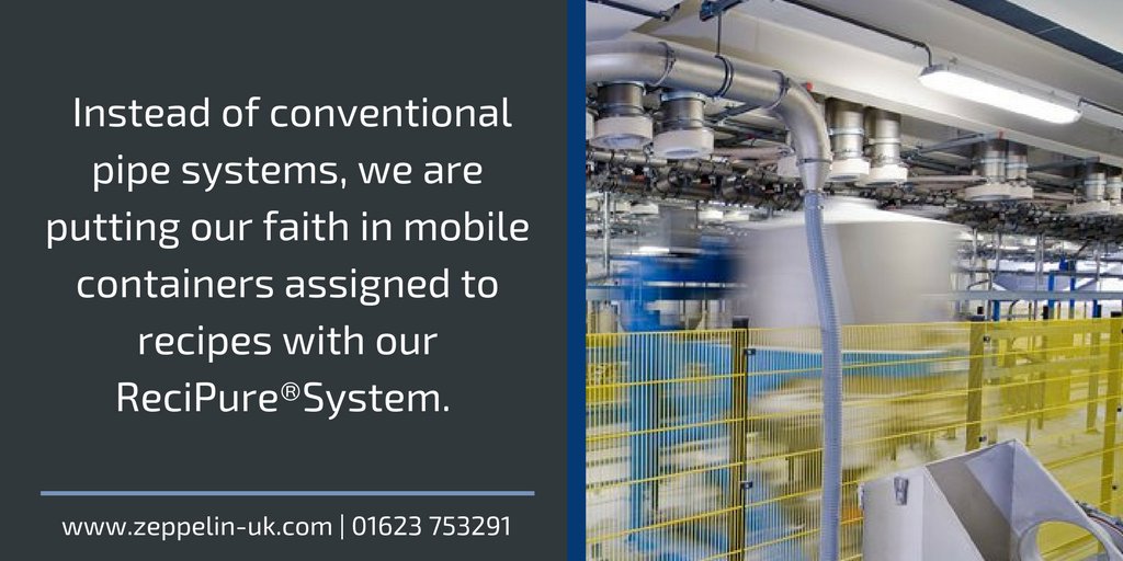 ZeppelinUK's tweet photo. When manufacturing food, the cross contamination of raw materials must be avoided in all these cases, and Zeppelin has the perfect solution for this: https://t.co/jdyW4clBry #FoodManufacturing #FoodIndustry #ZeppelinSystems https://t.co/VZ0yB4rXVv
