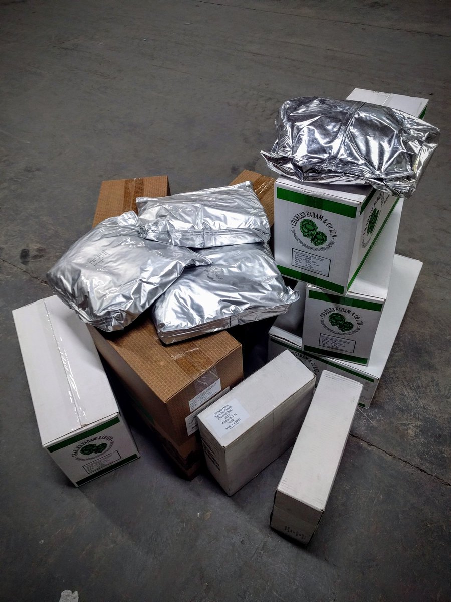 The hops have arrived for one of the first big specials. All I need now is the time to brew it!