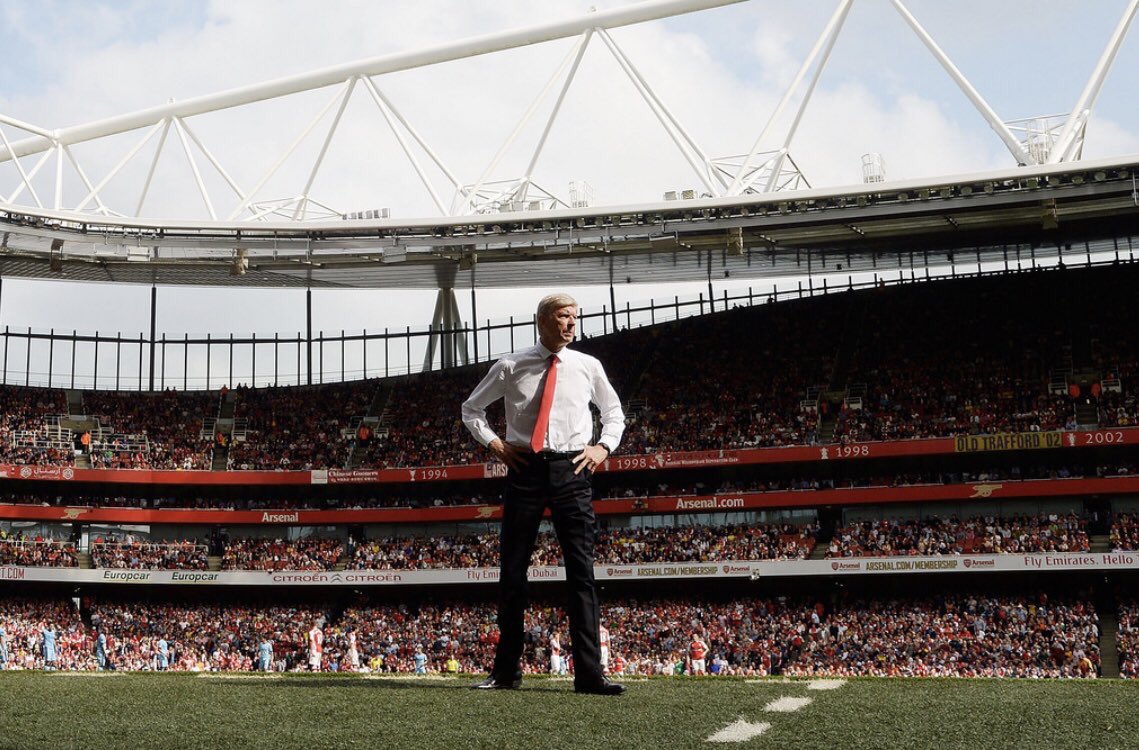 SomosGunners's tweet photo. "Wenger no es más grande que el Arsenal, pero el Arsenal es más grande por él”

#MerciArsène https://t.co/GyYUOuigWK