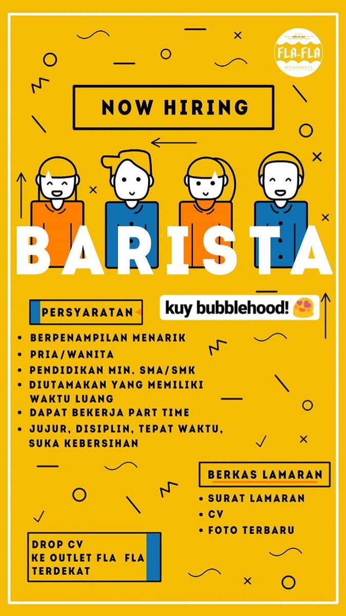 Yess we are hiring BARISTA