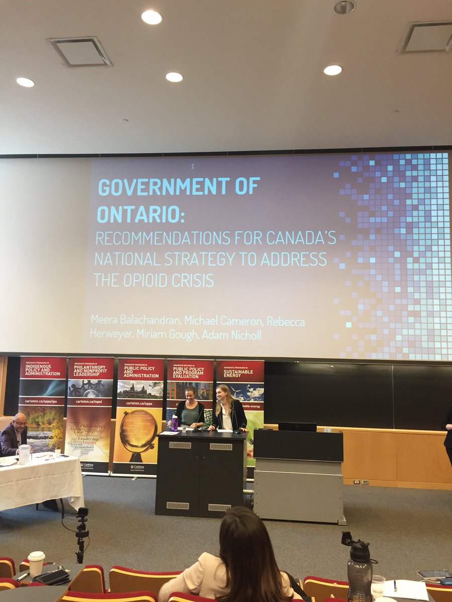SPPASociety's tweet photo. Students representing @ONgov present their Policy options #MPPACapstone https://t.co/Xkmjzl7fbO