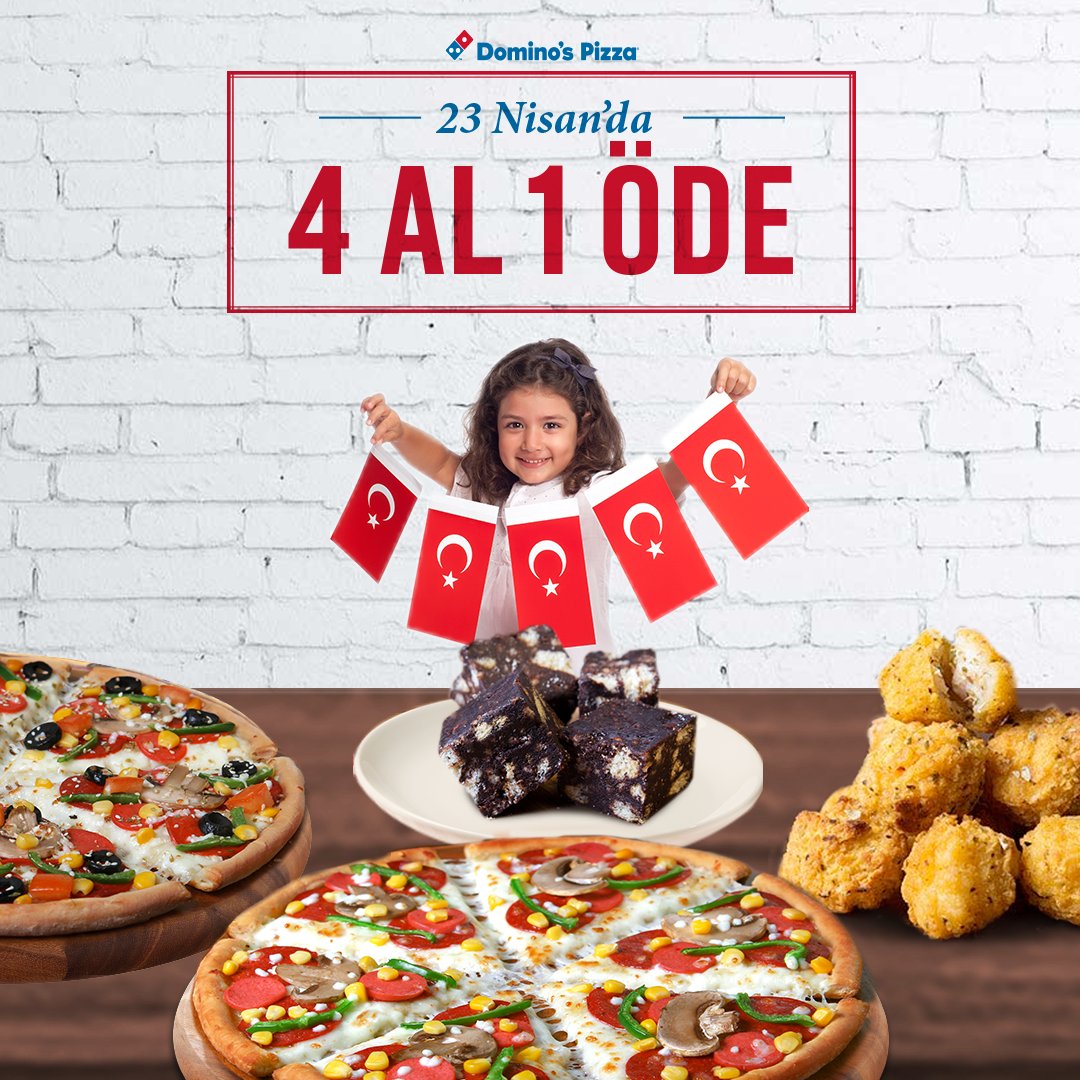 Domino S Pizza Tr On Twitter 23 Nisan Coskusunu Erkenden Baslattik 20 23 Nisan Tarihleri Arasinda Domino S Tan Siparis Ver 4 Al 1 Ode Siparis Icin Hemen Tikla Https T Co Yd36yoyhew Dominos Pizza 23nisan
