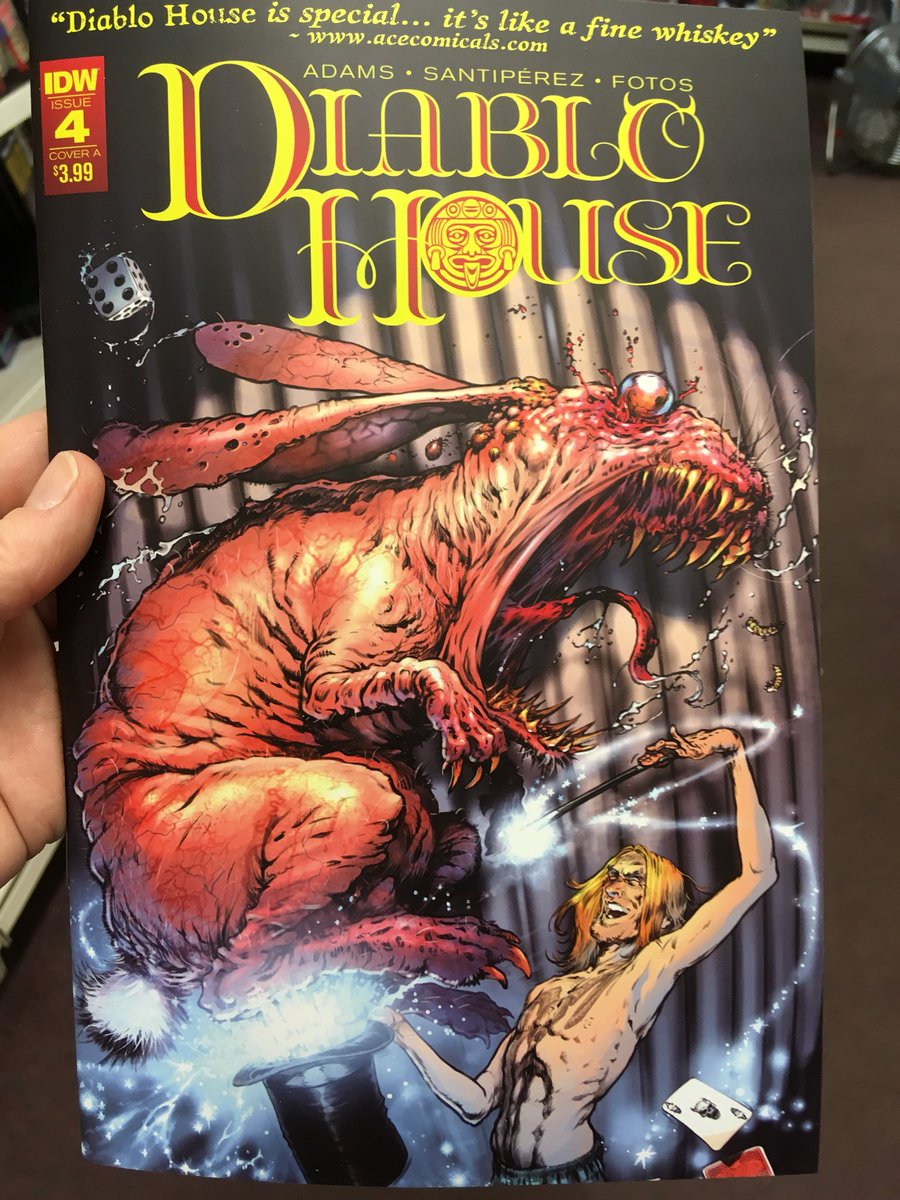 FPManchester's tweet photo. Comic cover of the week goes to Diablo House issue 4 from IDW. #diablohouse #idwpublishing #idw #comiccoveroftheweek #comics #newcomicsday https://t.co/5i3D5n3F0m