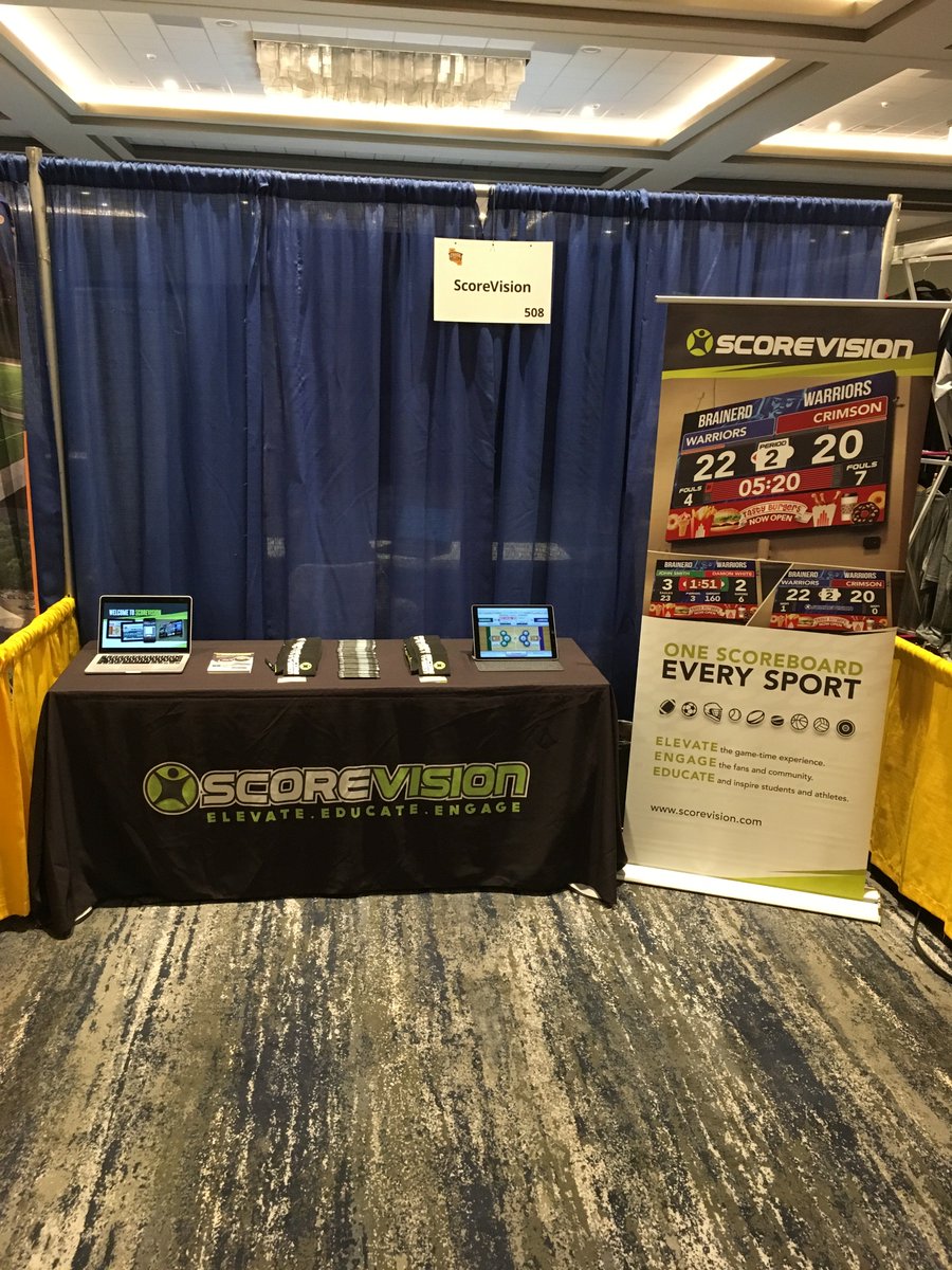 GetScoreVision's tweet photo. #California: Visit @BJensen33 at the CSADA conference today until 1 pm to learn more about the #jumbotron #technologythat's taking the #scoreboard industry by storm! #sports #ADconference https://t.co/WbPfb3S8C1