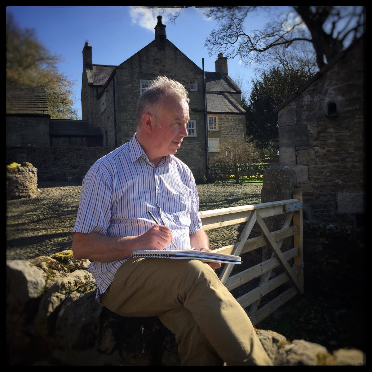 3rosella's tweet photo. @CherryburnNT for the site visit of #markFairnington . Exhibition opens at the start of June @mcahe_NU https://t.co/dlt2PFvxrC