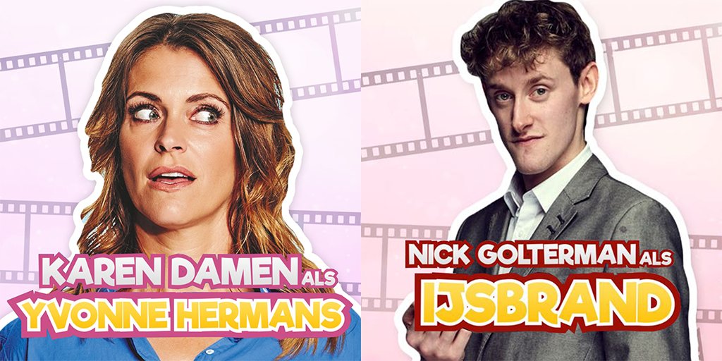 🙌CAST ALERT! Maak kennis van Yvonne Hermans en IJsbrand, gespeeld door <a href="/DamenKaren/">KarenDamen</a> en <a href="/Nickgolterman/">Nick Golterman</a>! De Film van Dylan Haegens draait vanaf augustus in de bioscoop! #defilmvandylanhaegens